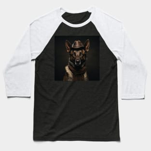 Cowboy Dog - Belgian Malinois Baseball T-Shirt